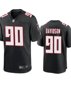 Marlon Davidson Atlanta Falcons Nike 2020 Throwback NFL Draft Game Jersey - Anthracite