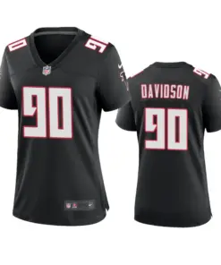 Marlon Davidson Atlanta Falcons Nike Women's 2020 Throwback NFL Draft Game Jersey - Black