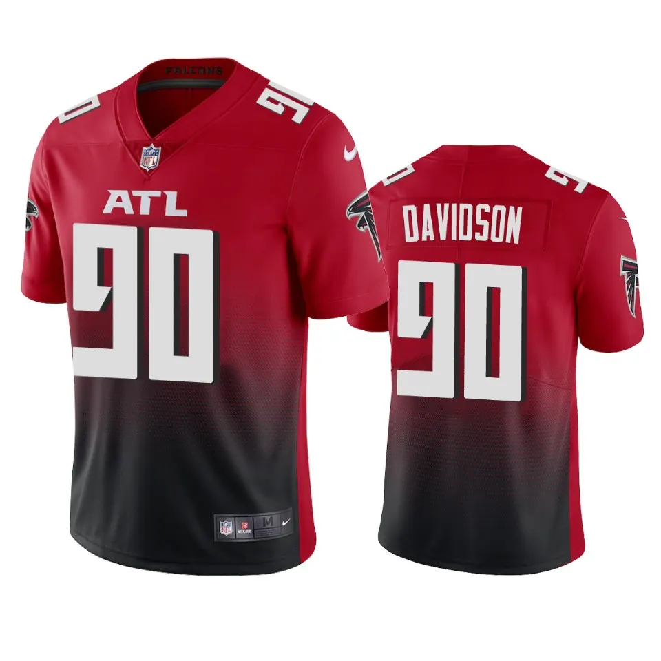 Marlon Davidson Atlanta Falcons Nike 2020 2nd Alternate NFL Draft Vapor Limited Jersey - Red