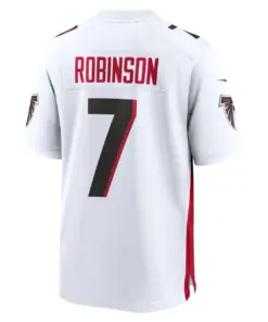 Bijan Robinson Atlanta Falcons Nike Youth Road Game Jersey - White - Bijan Robinson - White - Image 3
