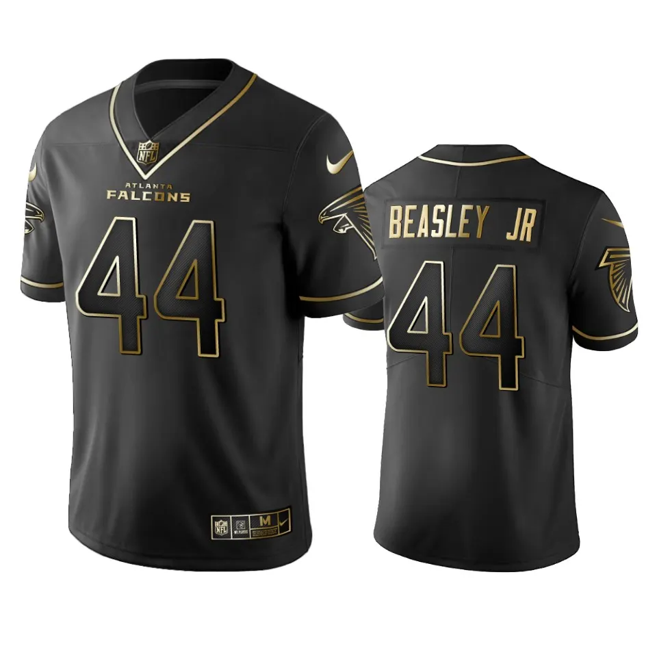 Vic Beasley Jr Atlanta Falcons Nike 2019 Golden Edition Vapor Untouchable Limited Jersey - Black