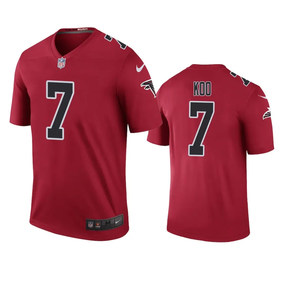 Younghoe Koo Atlanta Falcons Nike Color Rush Legend Jersey - Red