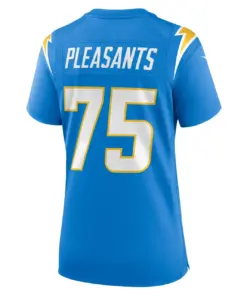 Austen Pleasants Los Angeles Chargers Nike Women's Home Game Player Jersey - Powder Blue - Image 4