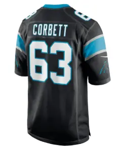 Austin Corbett Carolina Panthers Nike Game Jersey - Black - Image 4