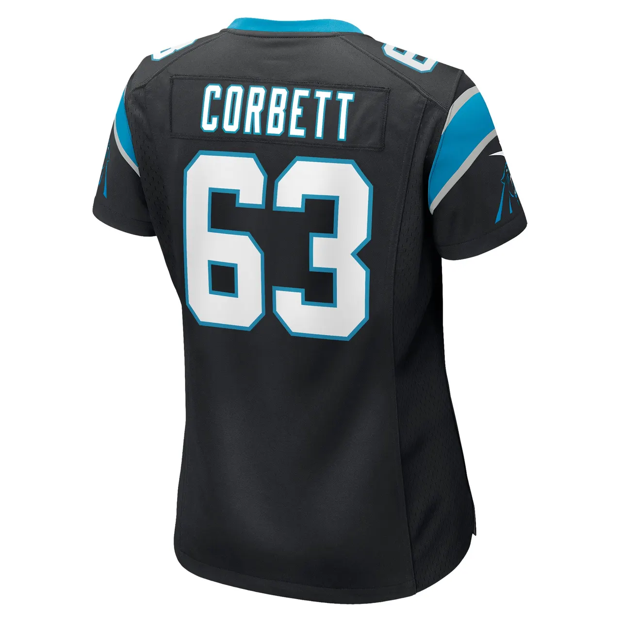 Austin Corbett Carolina Panthers Nike Women's Game Jersey - Black - Image 4
