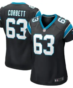 Austin Corbett Carolina Panthers Nike Women's Game Jersey - Black