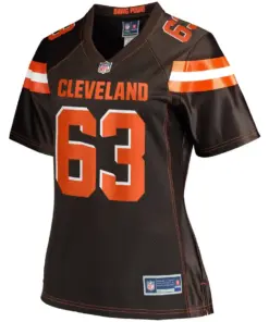 Alternative view of Austin Corbett Cleveland Browns NFL Pro Line Women's Player Jersey - Brown