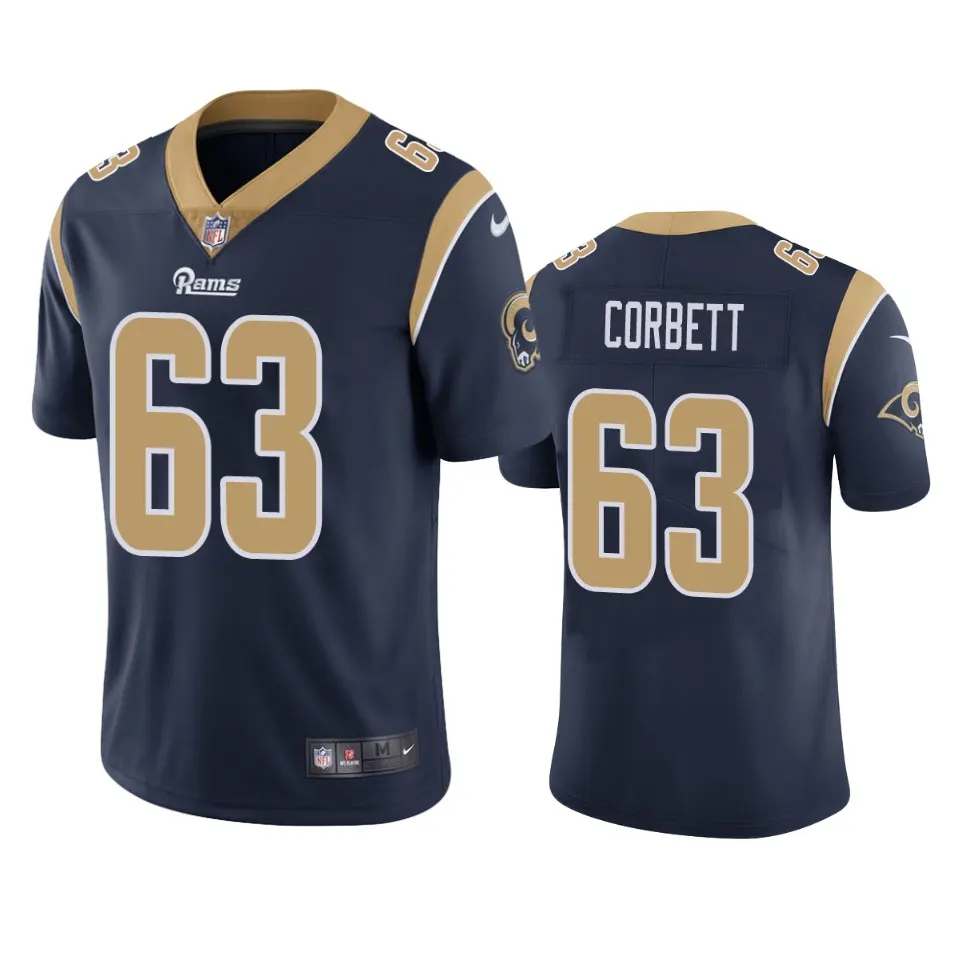 Austin Corbett Los Angeles Rams Nike Vapor Limited Jersey - Navy