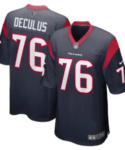 Austin Deculus Houston Texans Nike Game Player Jersey - Navy