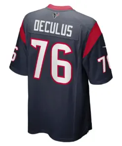 Austin Deculus Houston Texans Nike Game Player Jersey - Navy - Image 4