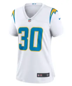 Austin Ekeler Los Angeles Chargers Nike Women's Game Jersey - White - Image 3