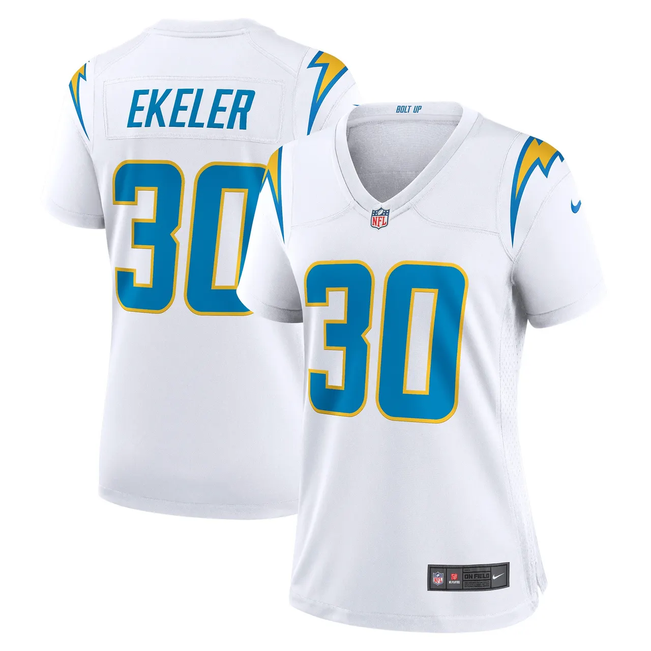Austin Ekeler Los Angeles Chargers Nike Women's Game Jersey - White - Image 2