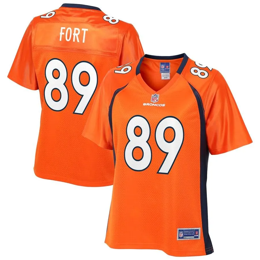 Austin Fort Denver Broncos NFL Pro Line Women's Team Player Jersey - Orange
