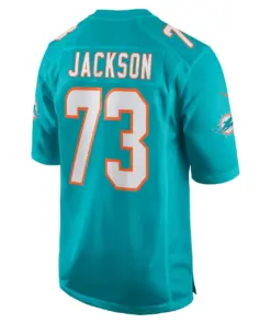 Austin Jackson Miami Dolphins Nike Player Game Jersey - Aqua - Image 4