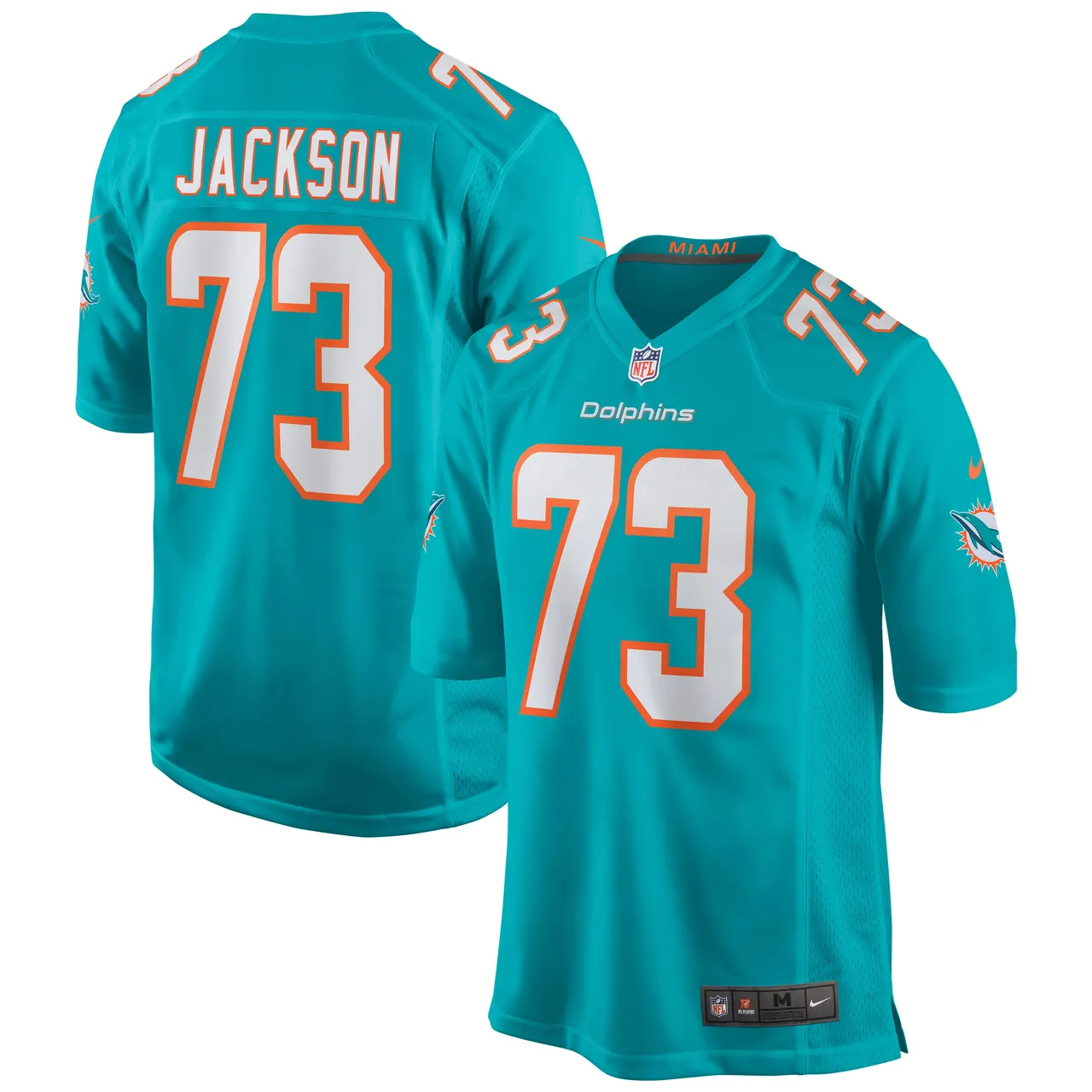 Austin Jackson Miami Dolphins Nike Player Game Jersey - Aqua - Image 2
