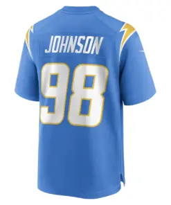 Austin Johnson Los Angeles Chargers Nike Game Player Jersey - Powder Blue - Image 4