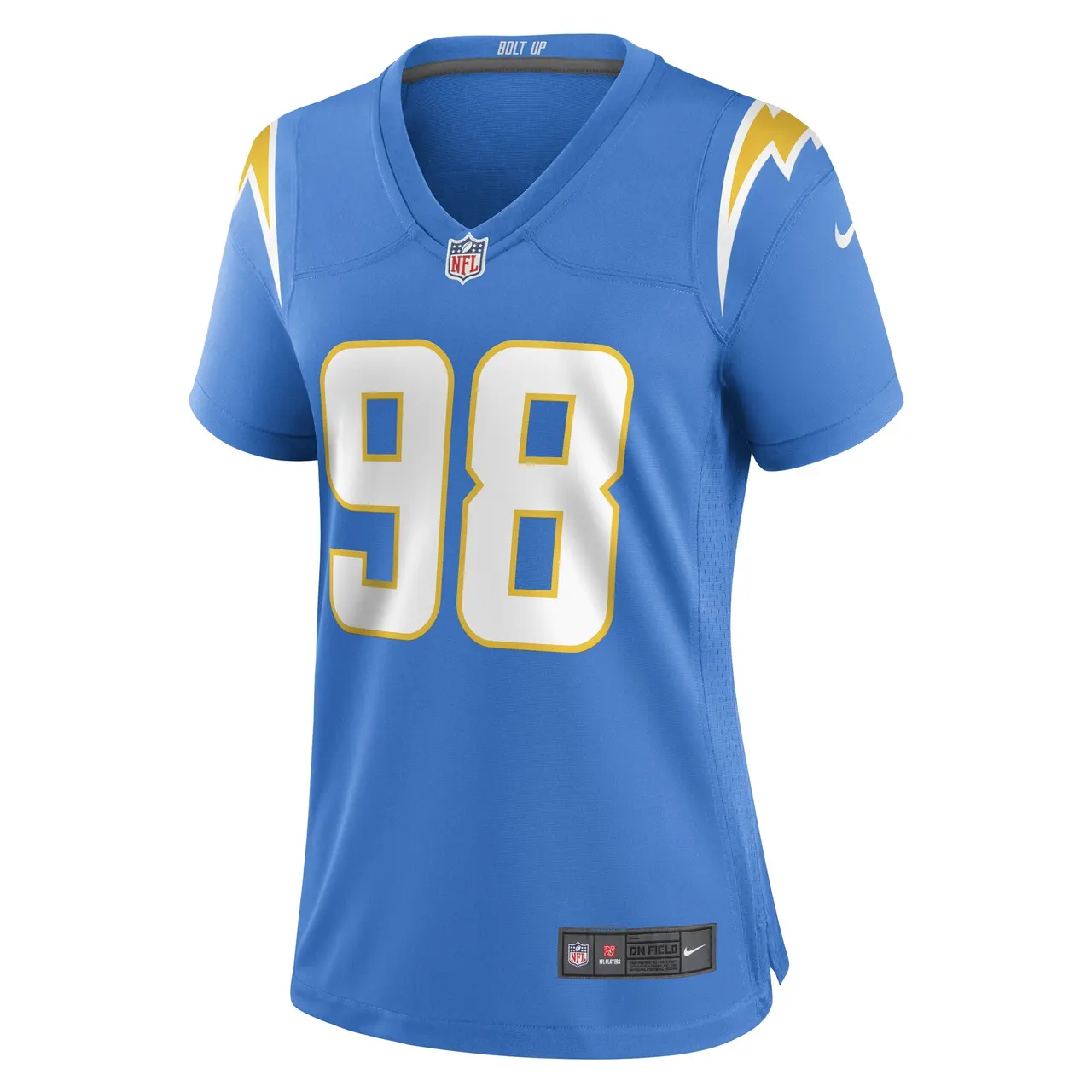 Austin Johnson Los Angeles Chargers Nike Women's Game Player Jersey - Powder Blue - Image 3