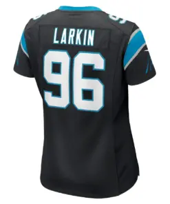 Austin Larkin Carolina Panthers Nike Women's Game Player Jersey - Black - Image 4