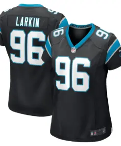 Alternative view of Austin Larkin Carolina Panthers Nike Women's Game Player Jersey - Black