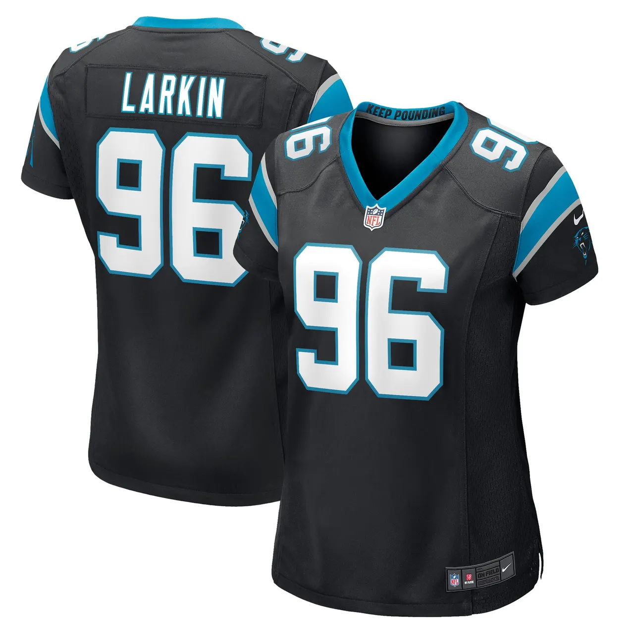 Austin Larkin Carolina Panthers Nike Women's Game Player Jersey - Black - Image 2