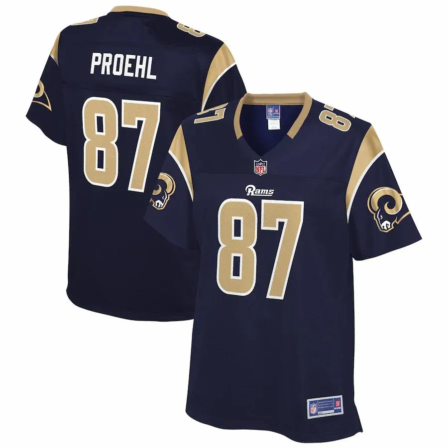 Austin Proehl Los Angeles Rams NFL Pro Line Women's Team Player Jersey - Navy