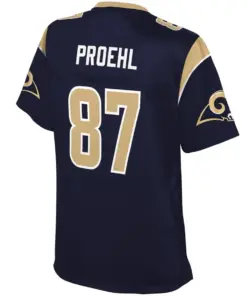 Austin Proehl Los Angeles Rams NFL Pro Line Women's Team Player Jersey - Navy - Image 3
