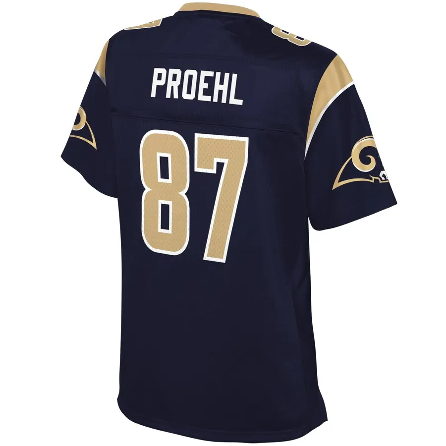 Austin Proehl Los Angeles Rams NFL Pro Line Women's Team Player Jersey - Navy - Image 3