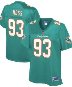 Avery Moss Miami Dolphins NFL Pro Line Women's Player Jersey - Aqua