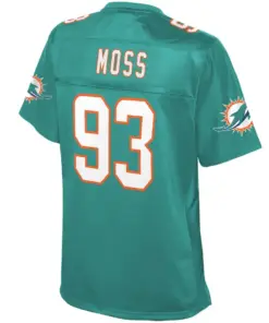 Avery Moss Miami Dolphins NFL Pro Line Women's Player Jersey - Aqua - Image 3