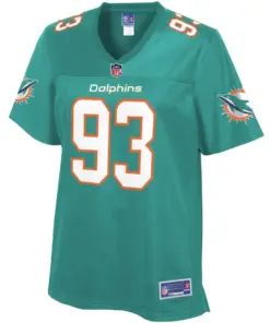 Avery Moss Miami Dolphins NFL Pro Line Women's Player Jersey - Aqua - Image 2