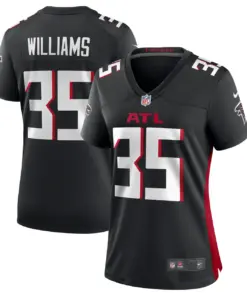 Avery Williams #35 Atlanta Falcons Nike Women's Game Jersey - Black - Image 2