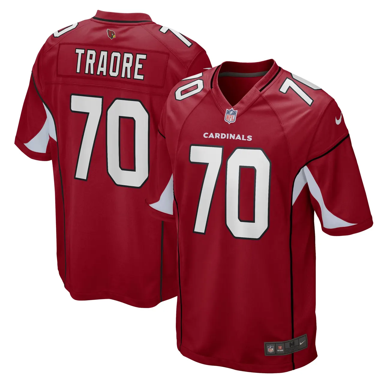 Badara Traore Arizona Cardinals Nike Game Player Jersey - Cardinal - Image 2