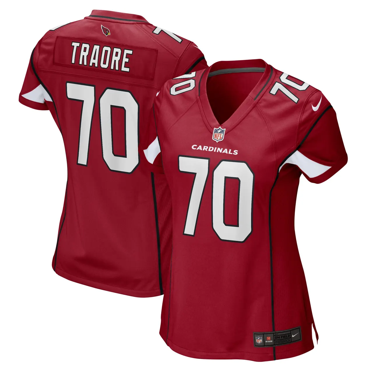 Badara Traore Arizona Cardinals Nike Women's Game Player Jersey - Cardinal - Image 2