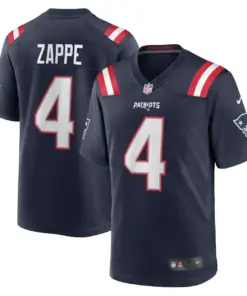 Bailey Zappe New England Patriots Nike Game Player Jersey - Navy