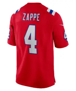 Bailey Zappe New England Patriots Nike Game Player Jersey - Navy - Image 7