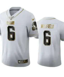 Baker Mayfield Cleveland Browns Nike 100th Season Golden Edition Jersey - White
