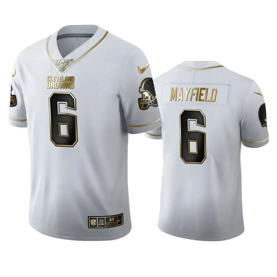 Baker Mayfield Cleveland Browns Nike 100th Season Golden Edition Jersey - White
