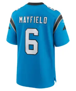Baker Mayfield Carolina Panthers Nike Alternate Player Game Jersey - Powder Blue - Image 4