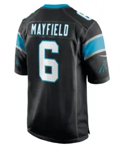 Baker Mayfield Carolina Panthers Nike Alternate Player Game Jersey - Powder Blue - Image 7