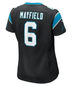 Baker Mayfield Carolina Panthers Nike Women's Home Player Game Jersey - Black - Image 4