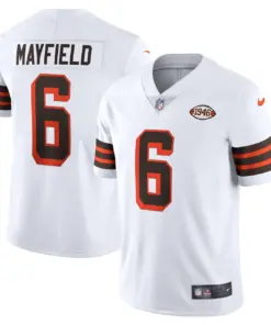 Baker Mayfield Cleveland Browns Nike Alternate 1946 Collection Vapor Limited Jersey - White