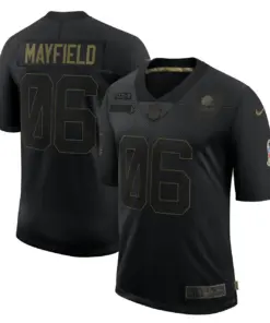 Baker Mayfield #06 Cleveland Browns Nike 2020 Salute to Service Limited Jersey - Black