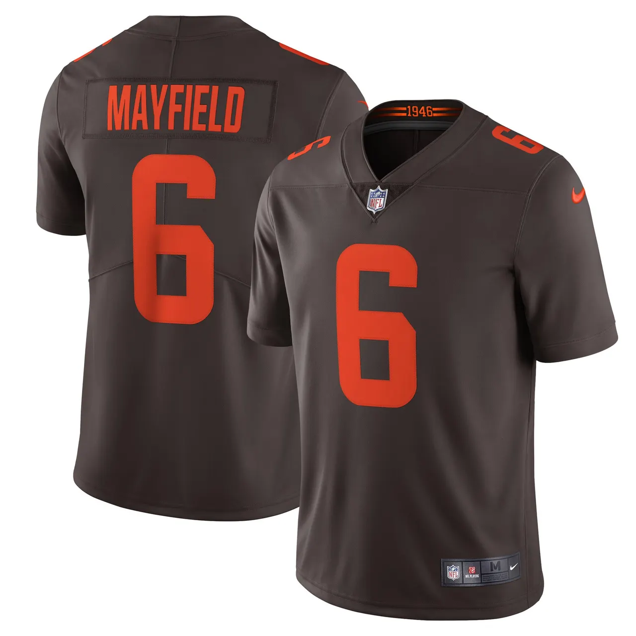 Baker Mayfield Cleveland Browns Nike Alternate Vapor Limited Jersey - Brown - Image 2