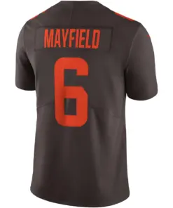 Baker Mayfield Cleveland Browns Nike Alternate Vapor Limited Jersey - Brown - Image 4