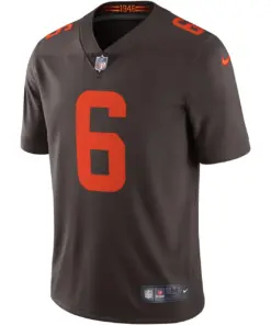 Baker Mayfield Cleveland Browns Nike Alternate Vapor Limited Jersey - Brown - Image 3