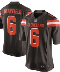 Alternative view of Baker Mayfield Cleveland Browns Nike Game Jersey - Brown