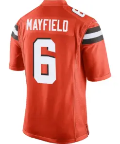 Baker Mayfield Cleveland Browns Nike Game Jersey - Orange - Image 3