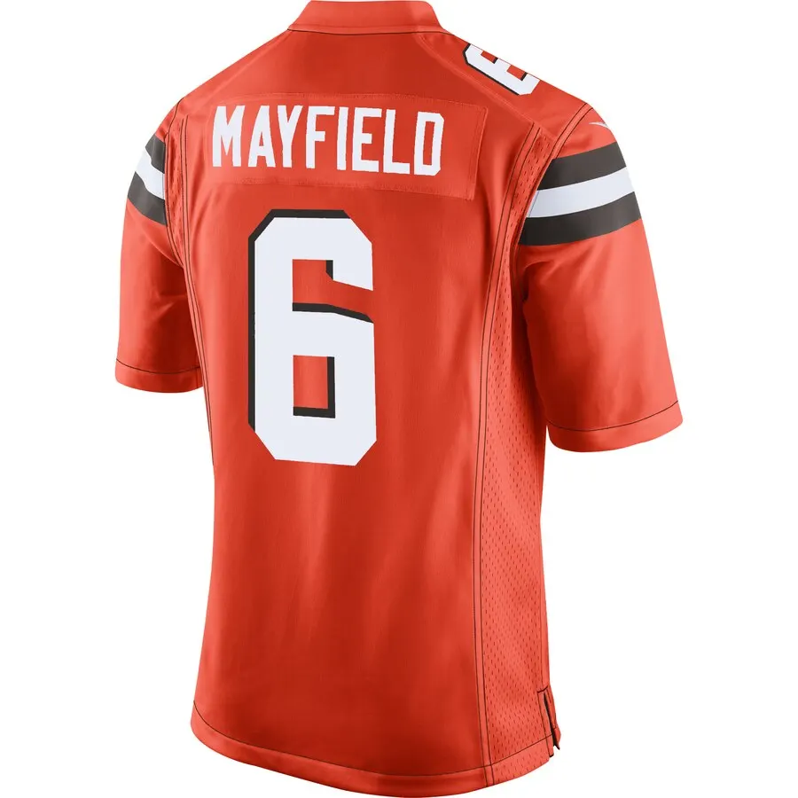 Baker Mayfield Cleveland Browns Nike Game Jersey - Orange - Image 3