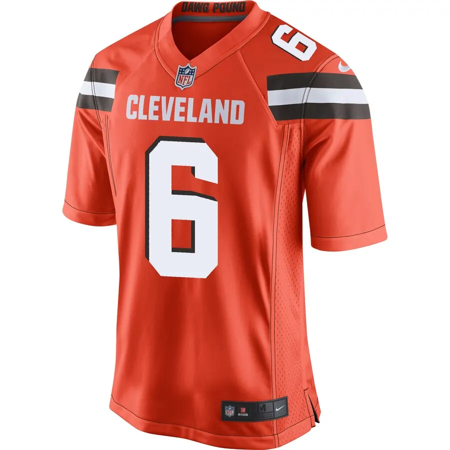 Baker Mayfield Cleveland Browns Nike Game Jersey - Orange - Image 2