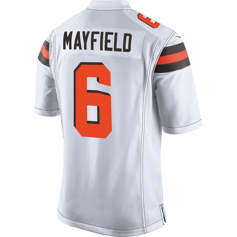 Baker Mayfield Cleveland Browns Nike Game Jersey - White - Image 3